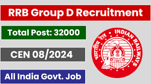 RRB Group D Recruitment 2025 – Apply Online for 32000 Posts