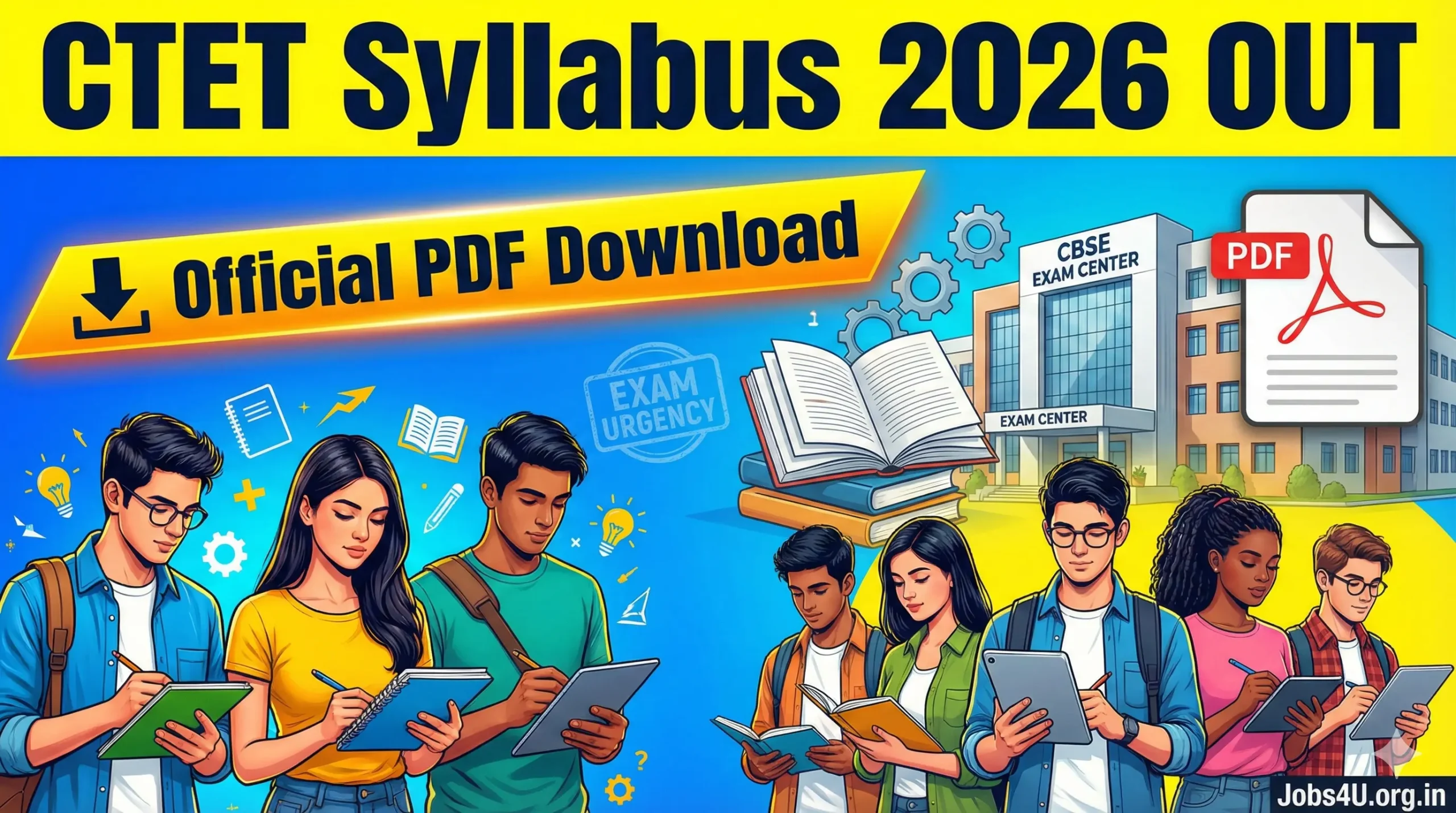 CTET Syllabus 2026 PDF download link available, check Paper 1 and Paper 2 exam pattern and syllabus