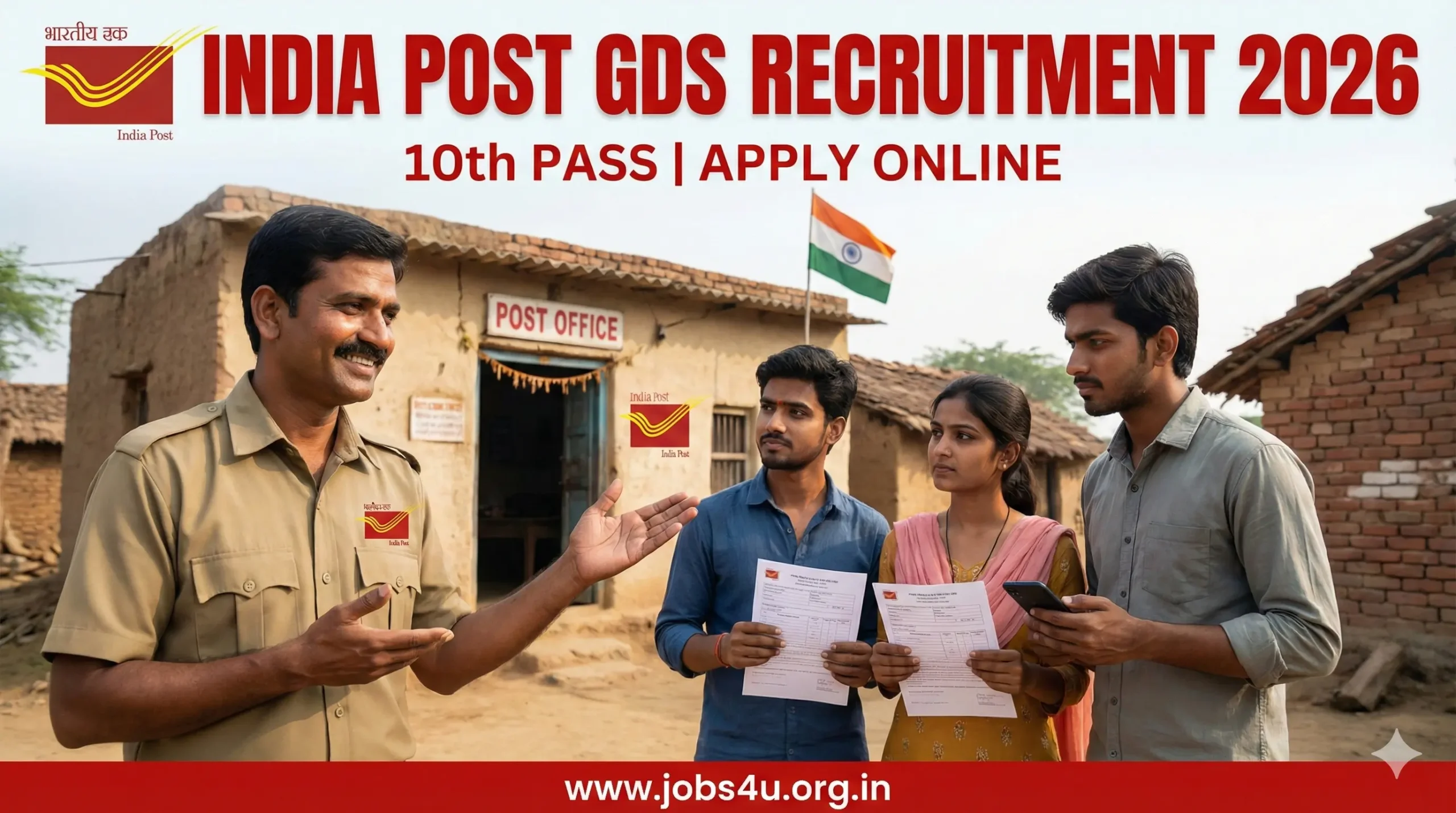 India Post GDS Recruitment 2026 Apply Online | 10th Pass GDS Vacancy, Salary, Last Date