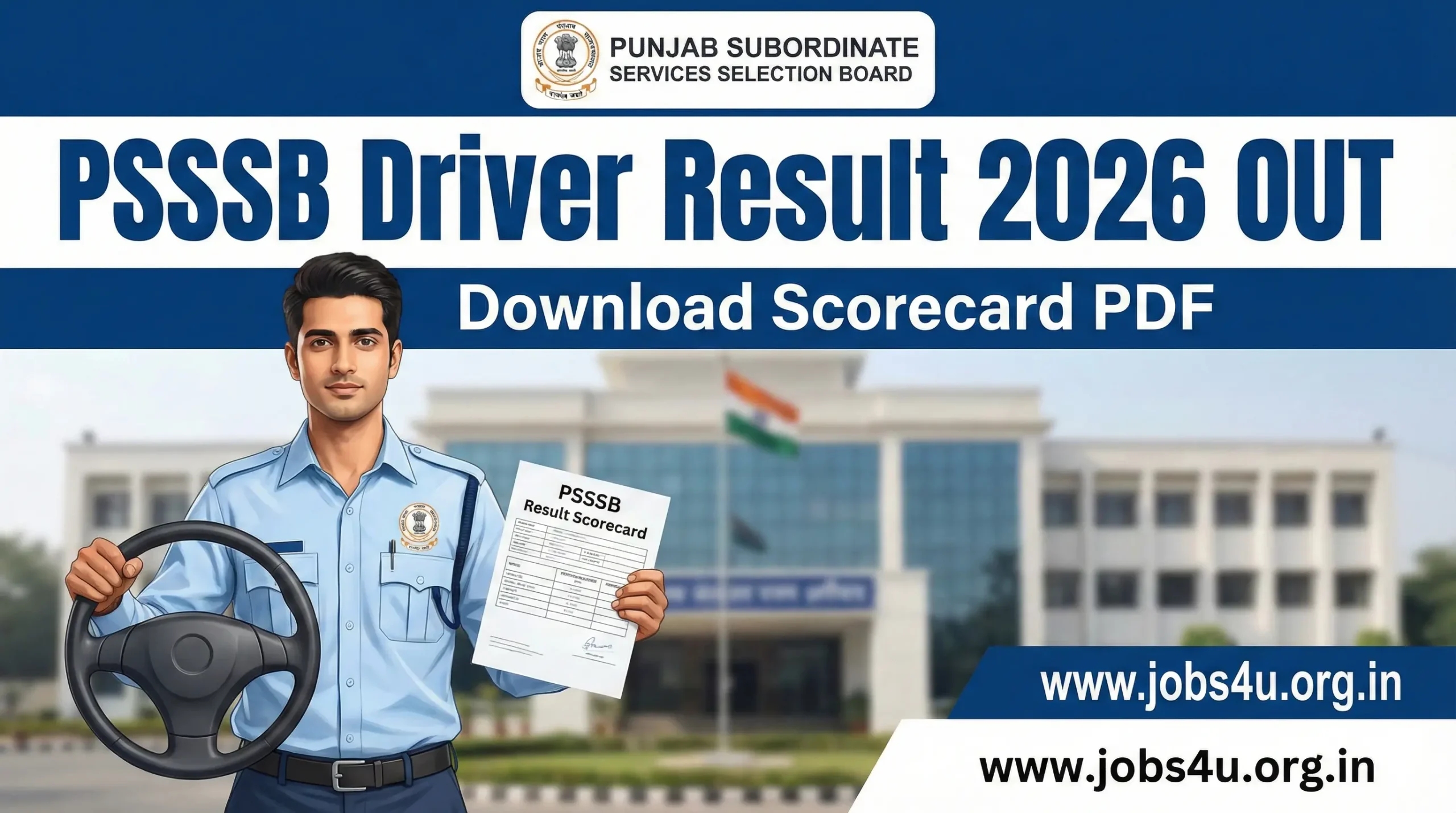 PSSSB Driver Result 2026 Out @sssb.punjab.gov.in | Download Merit List PDF