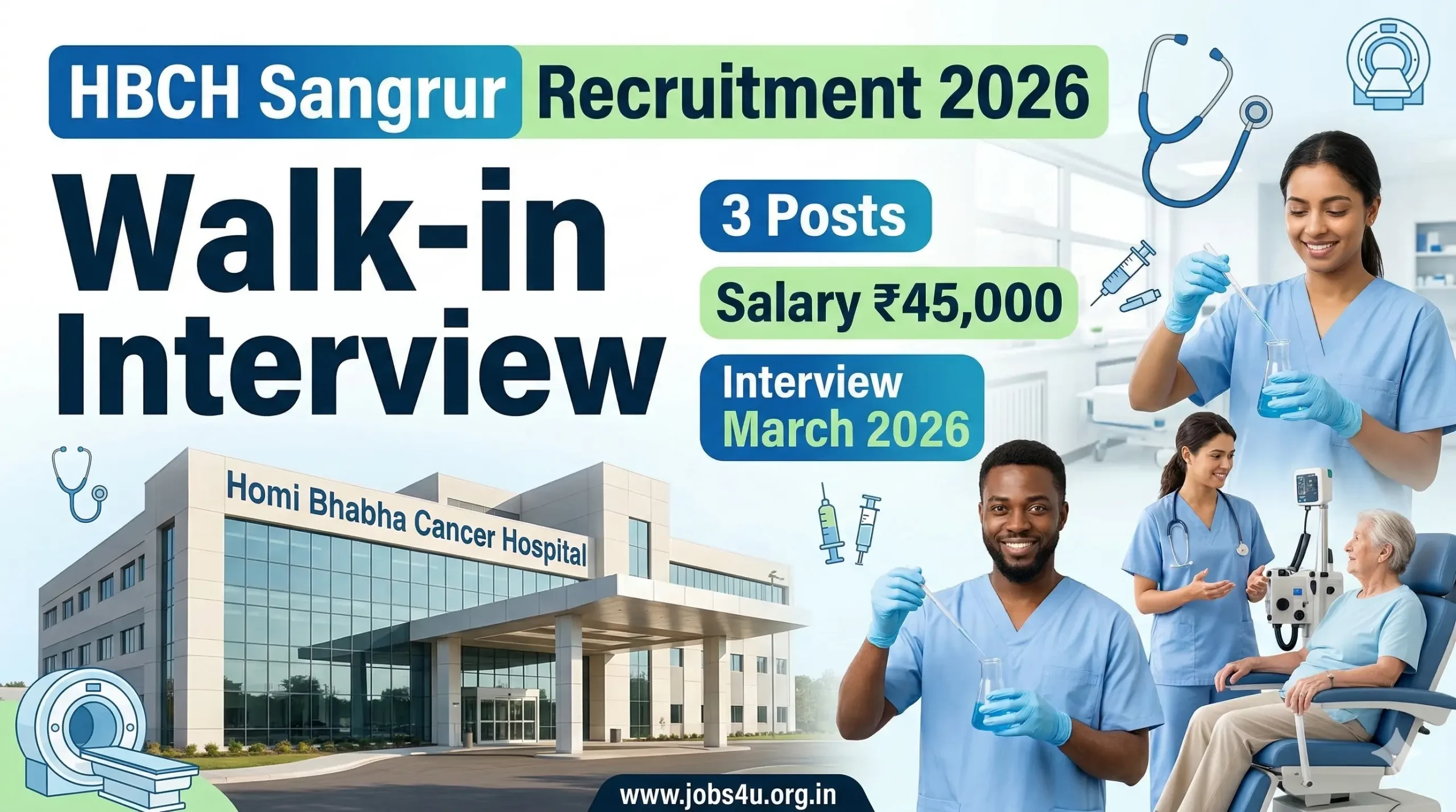 HBCH Sangrur Recruitment 2026 – Walk-in Interview for Technician & Therapist Posts