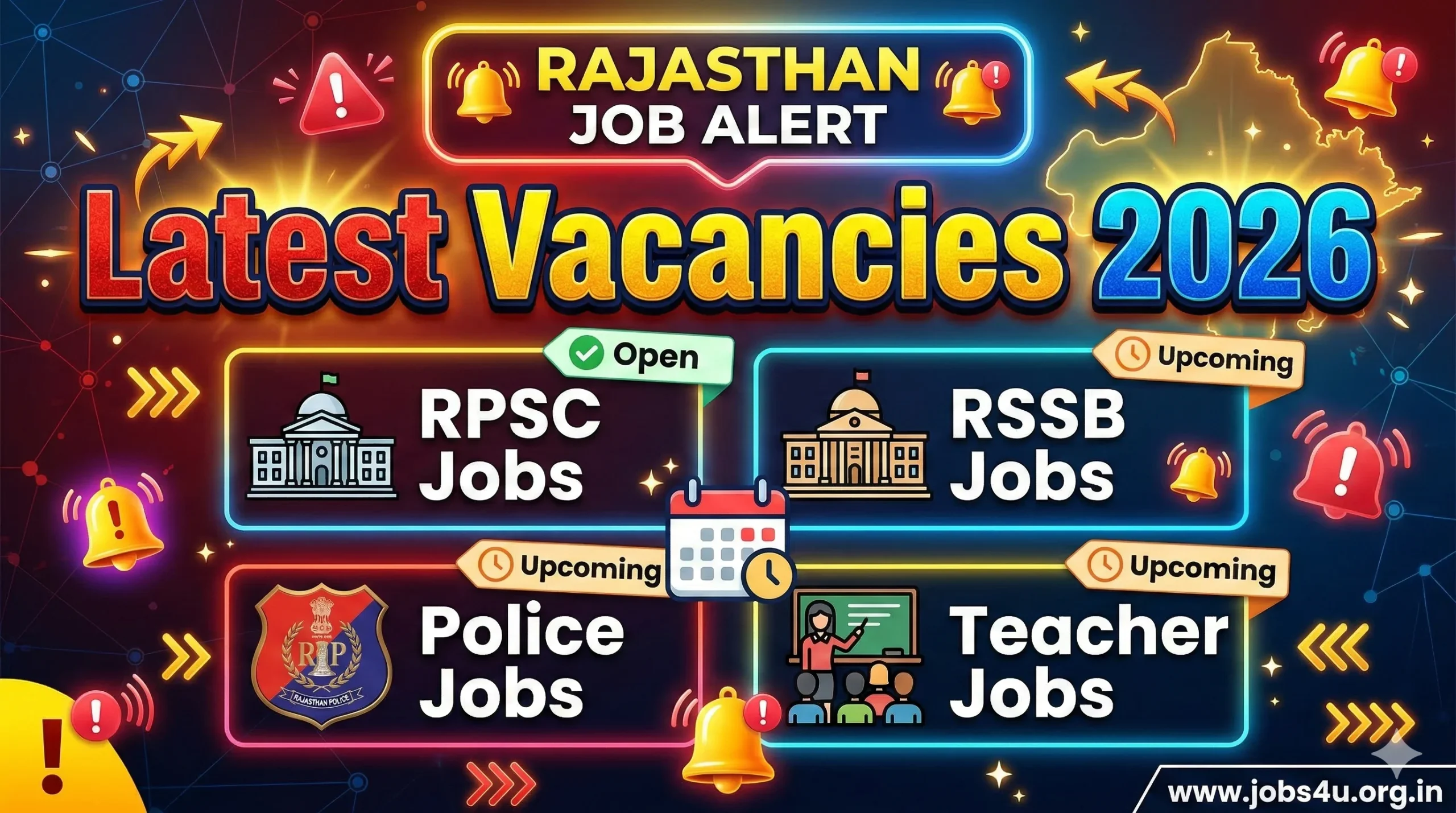 Rajasthan job alert 2026 for RPSC, RSSB, police and teacher vacancies