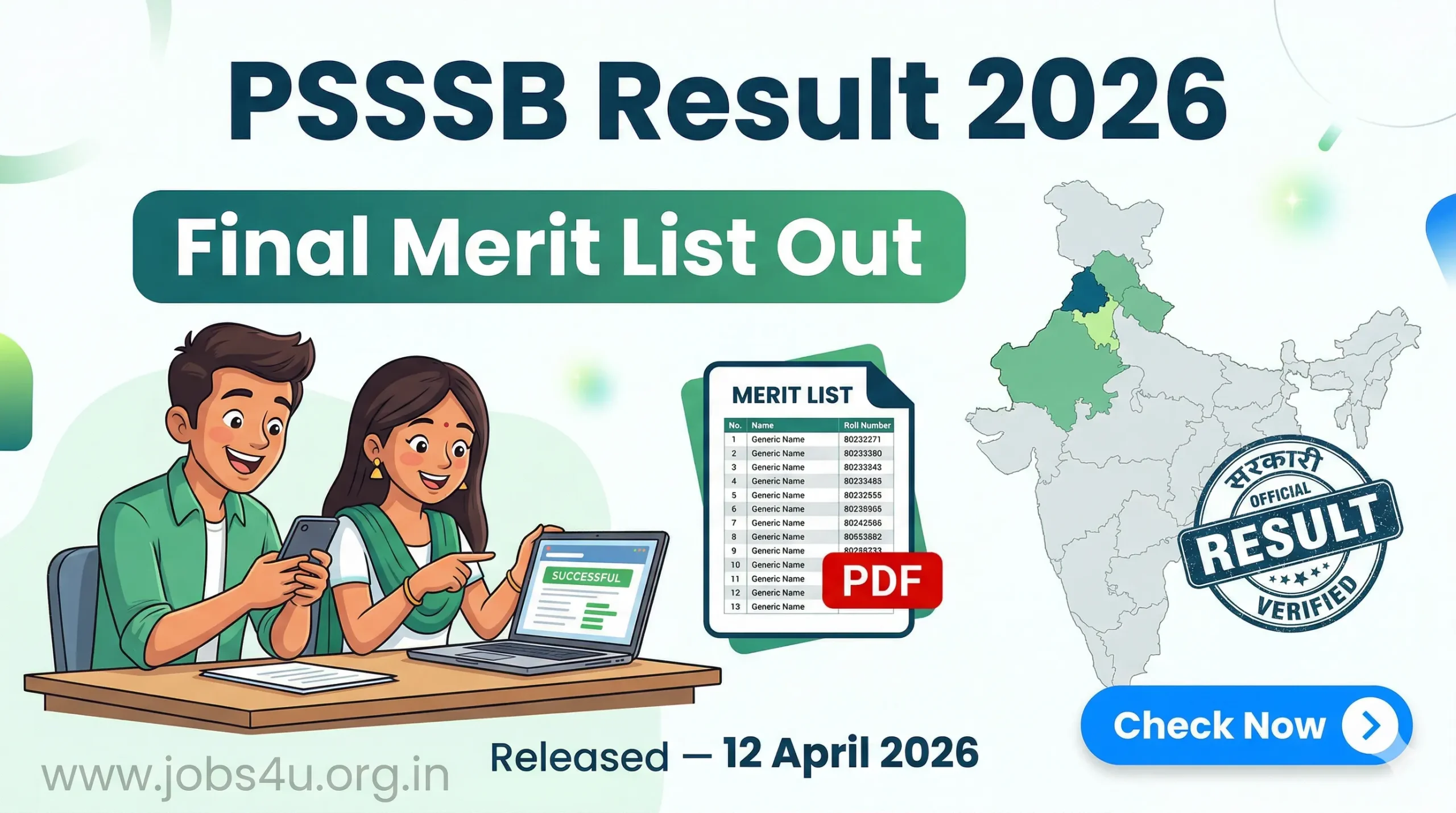 PSSSB Result 2026 Out